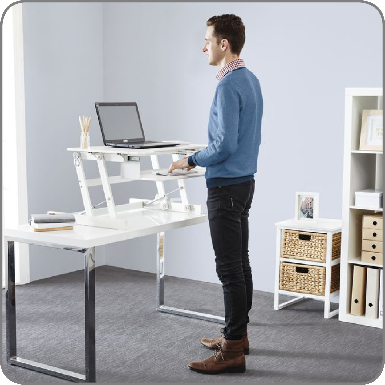 Up Sit Stand Ergonomic Desk